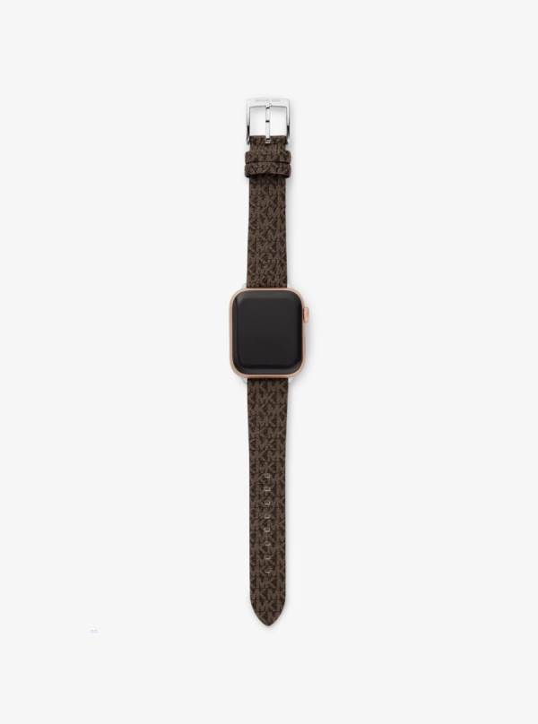 Damske Smart Hodinky Michael Kors Logo Strap For Apple® Hnede - Hodinky Michael Kors Outlet | SETMP-1958